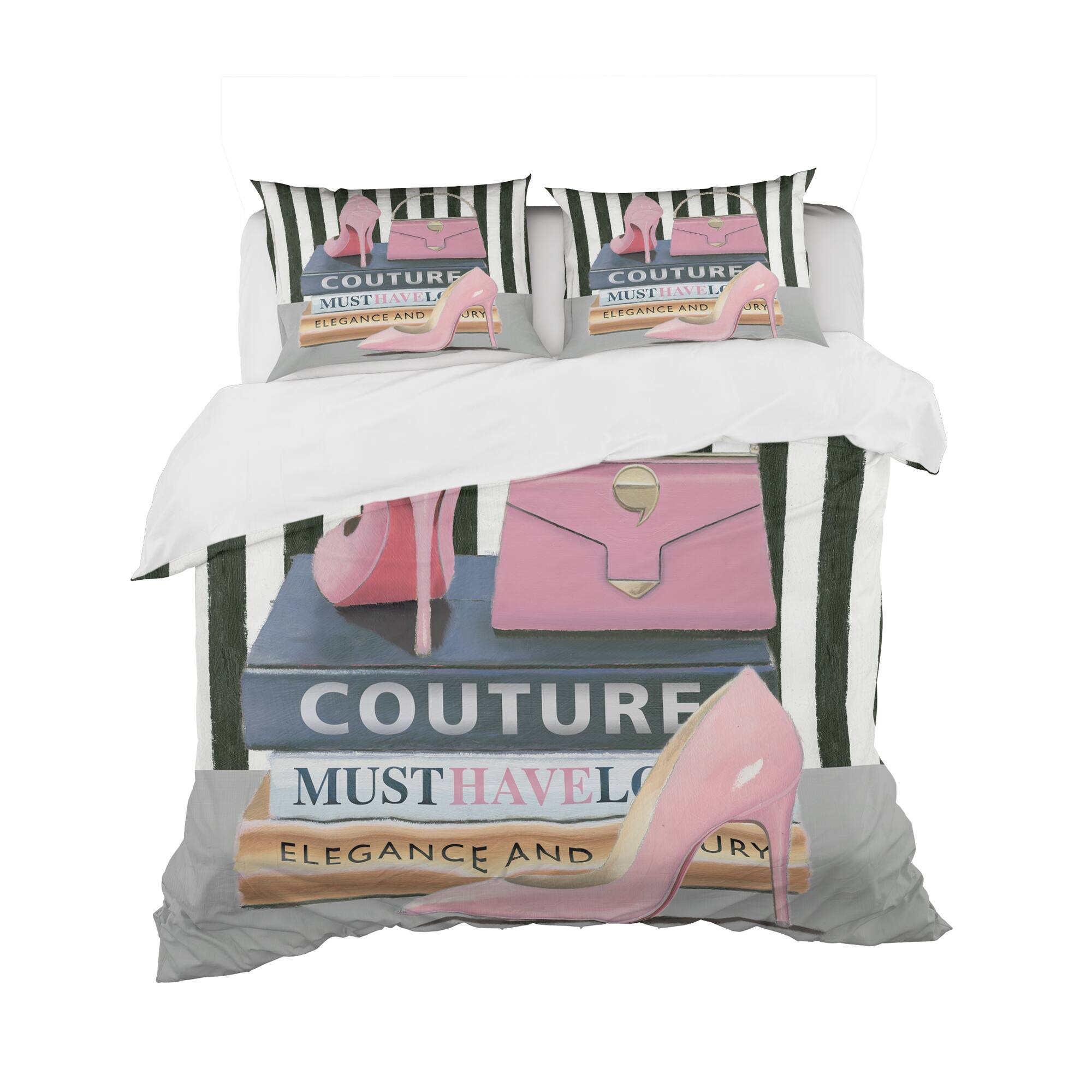 Designart 'Glam fashion High Heels VII' Glam Bedding Set